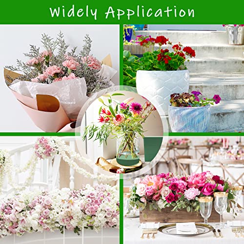 Prashent 3Pcs Floral Foam Blocks,Green Wet Dry Flower Foam Plant Foam for Fresh & Artificial Flower Arrangements DIY Craft 5.5”L x 3.1”W x 1.7”H - color: 3PCS-Blocks
