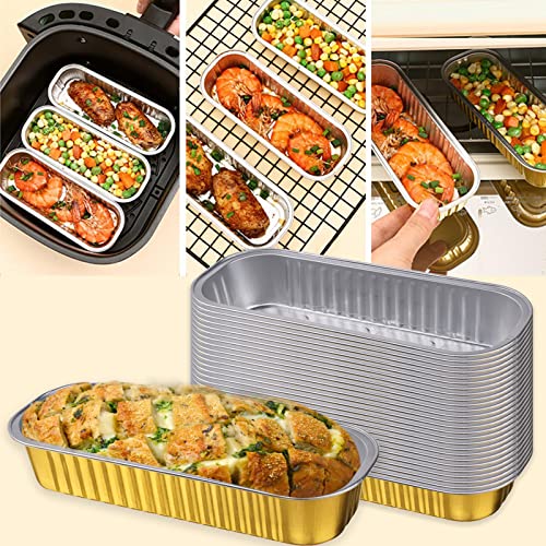 100 Sets Mini Cake Pans with Lids, Mini Loaf Pans