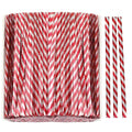 Mini Skater 4" Metallic Twist Ties Foil Bread Ties for Packaging Bakery Candy Goodies Cookies Gift Cellophane Treat Bags Christmas Wedding Party Favor Supplies,500Pcs (Red Stripe)
