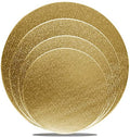 Goiio 4 Pack Cake Boards Golden Round Cake Circles - color: Gold