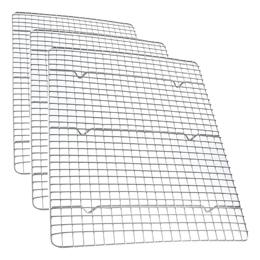 USA Pan Half Sheet Nonstick Roasting and Cooling Rack, 2 count, Half Sheet Baking Rack Set (Pack of 3) - size: Half Sheet Baking Rack Set (Pack of 3)