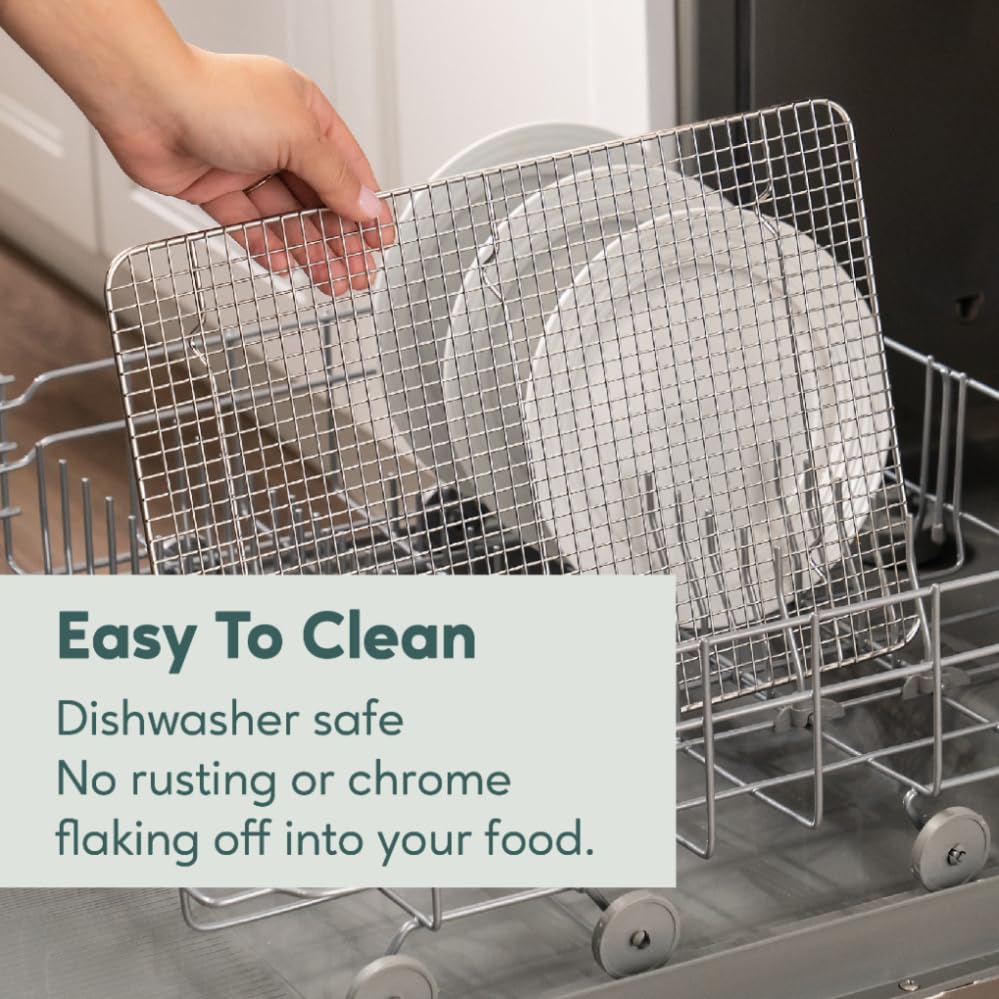 Ultra Cuisine Cooling and Baking Rack Set - Cooling Racks -11.5'' x16.5'' - size: 11.5" x 16.5" 2-Pack