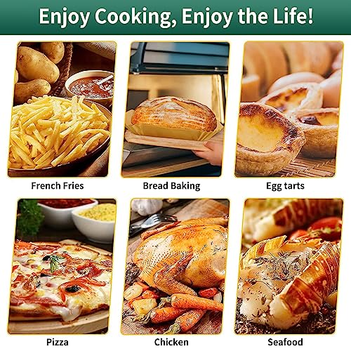 Air Fryer Liners Disposable Paper, 150 PCS Non-stick Parchment Paper, Air Fryer Disposable Liners For 5-8QT Air fryer, Oil-proof 8 Inch Airfryer Paper for Frying, Baking, Roasting Microwave (Square)