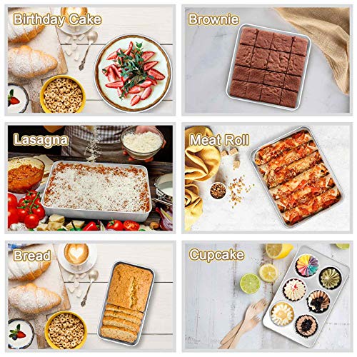 TeamFar Stainless Steel Bakeware Set of 8