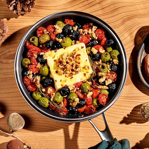 HexClad 8" Hybrid Nonstick Frying Pan, Dishwasher & Induction Safe - size: 8-inch, style: Pan