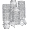 150 Pack Aluminum Foil Baking Cups 4 Oz, Disposable Ramekins Aluminum Cupcake Muffin Liners Silver Foil Baking Cups for Egg Tart, Baking, Cupcake, Pudding, Appetize - size: Silver-4OZ-150Pack
