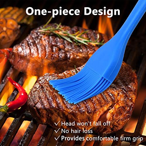 Hhyn Silicone Basting Pastry Brush Set 4 Pack, Multicolor - color: 4 Pcs Multicolor