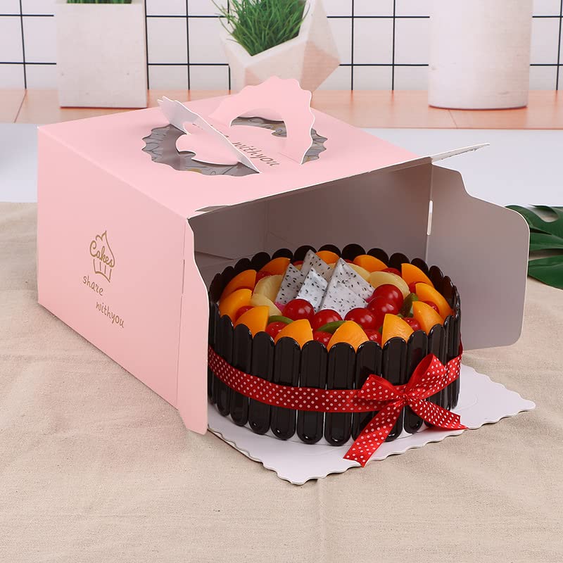 25 PCS 10 Inch Square White Cake Boards for 8 Inch Cakes, Mousse Display