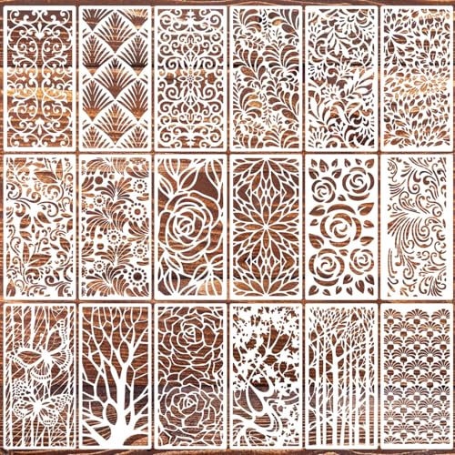 Stencils for Crafts Reusable Art Stencils for Painting 8"x4"