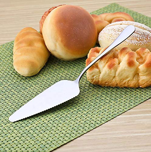 Pack of 6 Stainless Steel Pizza Pie Cake Server Pie Cake Serving Set, Pie Cake Pizza Shovel Cutter (silver) - color: Silver