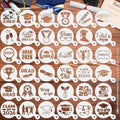 JULBEAR Graduation Cookie Stencils 36 Pcs Class of 2026 Reusable Templates - style: Graduation Style