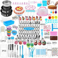 Cake Decorating Kit, 672 Pcs Cake Decorating Supplies Stand With Cake Carrier Holder Springform Pan Sets 3-Layer Toolbox Organizer Icing Piping Nozzles Cake Rotating Turntabl Baking Supplies Set Tools - size: 672 PCS