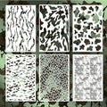 6-Pack Mylar Camouflage Stencils 14”x9” – Reusable Tactical Pattern Templates for Airbrush & Spray Paint, Helmets, Boats, RC Models & DIY Projects №3