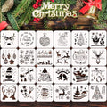 Christmas Stencils 24 Pcs, 6x6 in Painting Templates for Wood & Crafts - color: Christmas Stencils
