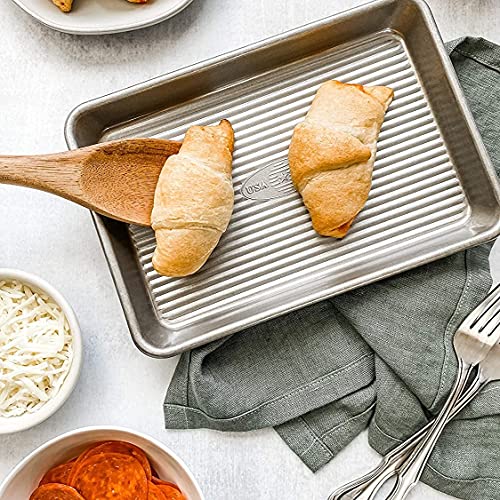 USA Pan Bakeware Mini Sheet Pan, Warp Resistant Nonstick Baking Pan, Aluminized Steel - size: Set of 1, style: Mini Sheet Pan
