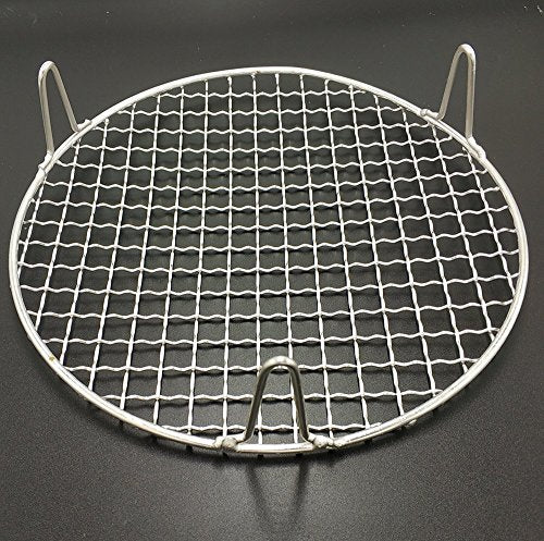 Canning Rack with 2" Height Legs Dia 7" Round Stainless Steel Cross Wire Barbecue Carbon Baking Net Grill Pan Grate for Instant Pot/Pressure Cooker/Oven (180mm/7) - size: Dia 7"
