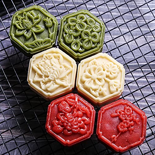 5Pcs Hexagon Cookie Cutter Cookie Shaper Tool for Homemade Baking