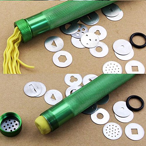 Stainless Steel Sugar Paste Extruder with 20 Tips