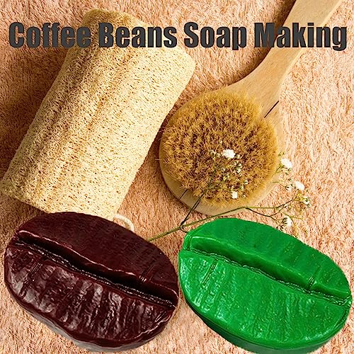 Silicone Soap Molds, Coffee Bean, 2 Pack - color: Coffee Bean Soap