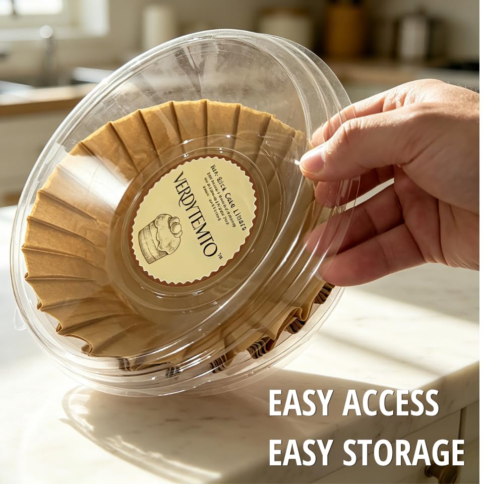 50 Pcs 6" Parchment Liners for Basque Cheesecake, Round Pan - size: 6inches