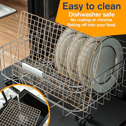 2 PCS Cooling Racks for Cooking and Baking, 10" x 15", Gold - color: Gold, size: 10‘’x15‘’-2PC