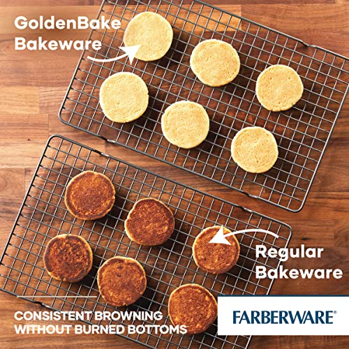 Farberware GOLDEN BAKE Nonstick Jumbo Baking Cookie Sheet, Light Gray - size: 14" x 16" Cookie Sheet