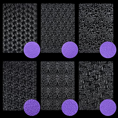Ocmoiy Floral Molds for Chocolate & Fondant Cake Decoration, 6 Pack - style: Floral/rose/vine/lace