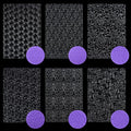 Ocmoiy Floral Molds for Chocolate & Fondant Cake Decoration, 6 Pack - style: Floral/rose/vine/lace
