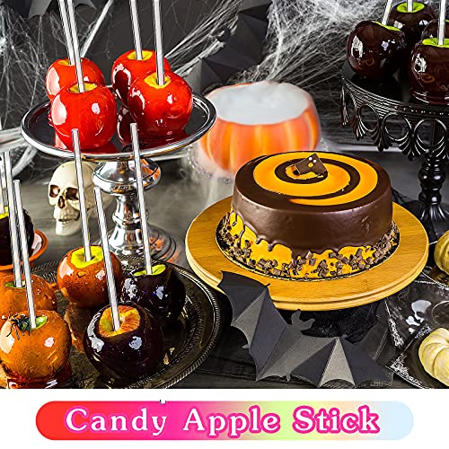 Zopeal 200 Pcs Acrylic Lollipop Stick Cake Pop Rod, 4 x 0.12 Inches, Clear - size: 4 Inch