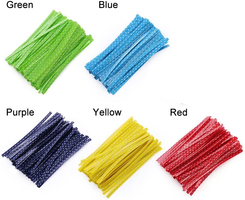 Newkita Clear Goodie Bags - 8x10 Cellophane Treat Bags With 4" Twist Ties, 100 Pack - size: 8x10 Inch