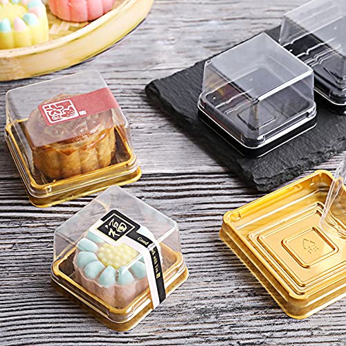 BenRan 75g Mooncake Box, 2.5 inch Mini Flan Containers - size: 2.5 inch