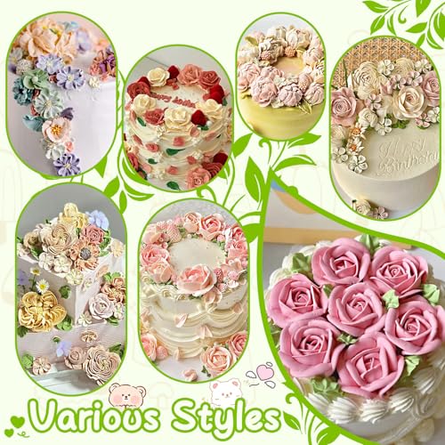 Suuker Fondant Rose Piping Tips Set, 7 Pieces