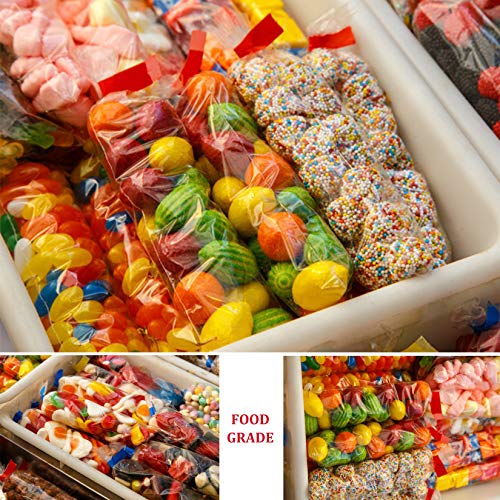 Morepack Cellophane Treat Bags 2x10 Inches 200 Pcs Pretzel Rod Bags - size: 2x10 Inch (Pack of 200)