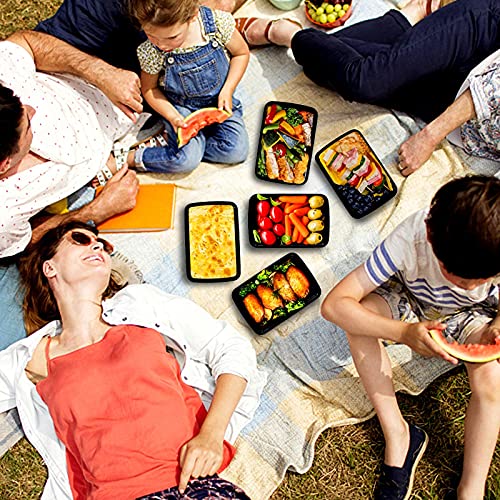 Meal Prep Containers, 32OZ 50 Pack Extra-thick Food Storage Containers with Lids, Plastic Microwavable Bento Box Reusable Storage Lunch Boxes BPA Free, Stackable, Dishwasher/Freezer Safe - size: 32OZ-50Pack