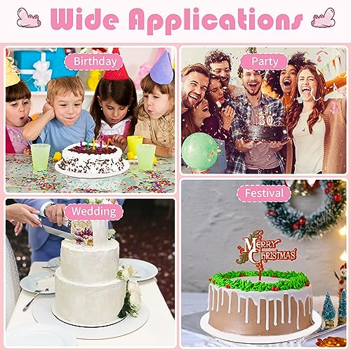 12 Pcs White Cake Boards - 8 inch Round, Food-Graded Cardboard Cake Rounds - style: 12PCS(8 Inches)