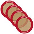 Silicone Baking Mats, Set of 4, Round dia 8 Inch, Non Stick, BPA Free, Baking Sheet Pan Liner for Cake,Pizza,Cookies,Macaron,Bread,Pastry,Toaster (Red, Round-dia 8 inch) - color: Red