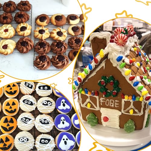 6Pcs Icing Piping Kit, Plastic Icing Bottles for Cookies, Cakes - size: 2.5, 4 Inch