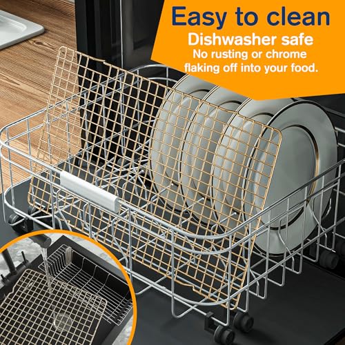 2 PCS Cooling Racks for Cooking and Baking, 10" x 16", Gold - color: Gold, size: 10‘’x16‘’-2PC