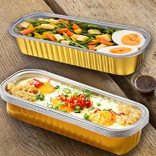 100 Sets Mini Cake Pans with Lids, Mini Loaf Pans