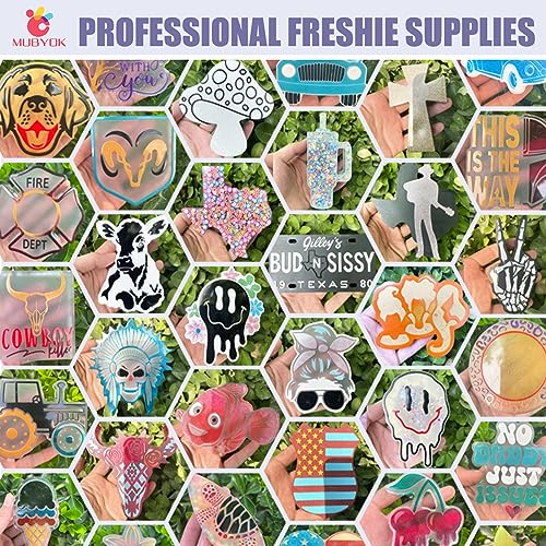 (300 Design Optional) MUBYOK M548 Floral Chicken Silicone Freshie Mold for Baking Aroma Beads Car Freshie Supplies - color: Floral Chicken
