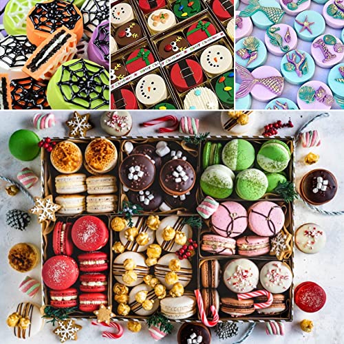 Chocolate Cookie Silicone Mold, 2 Pcs 12 Holes Round Molds, Cylinder Silicone Mold for Cookie, Dessert, Jelly, Pudding, Candy, Cake, Biscuit
