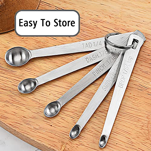 2PCS 1/5tsp(1ml) Mini Measuring Spoon, Small Teaspoon for Tiny Amounts - size: 1/5tsp|1ml