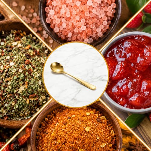 8pcs Coffee Spoon Tiny Spoons 3.5 Inch Mini Spoons for Spice Jars