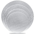 4 Pack Silver Cake Boards Round Cake Circles 6, 8, 10, 12 Inch - color: Silver