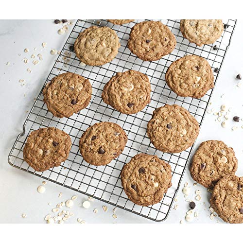 Nordic Ware 43343 Oven Safe Nonstick Baking & Cooling Grid (1/2 Sheet), Steel (Pack of 6) - size: (Pack of 6), style: Large