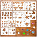 12 Pcs Graffiti Stencils for Spray Painting Reusable