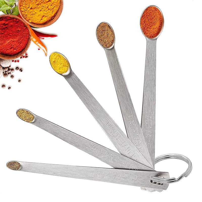 15-Pc Stackable Measuring Cups and Mini Spoons Set with Lid - color: 15 Piece