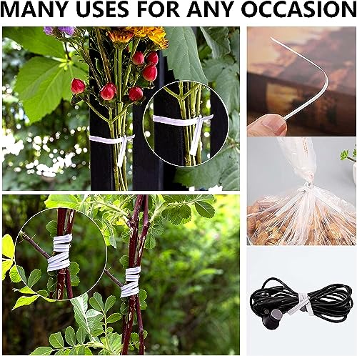 Easytle 1200 Pcs 5" White Paper Twist Ties Bread Ties White Twist Ties Twisty-Ties Bag Ties Twist Ties for Bags Bread Wire Ties Twist Tie for Party Cello Candy Bread Coffee Bags Cake Pops - size: 1200 Pcs