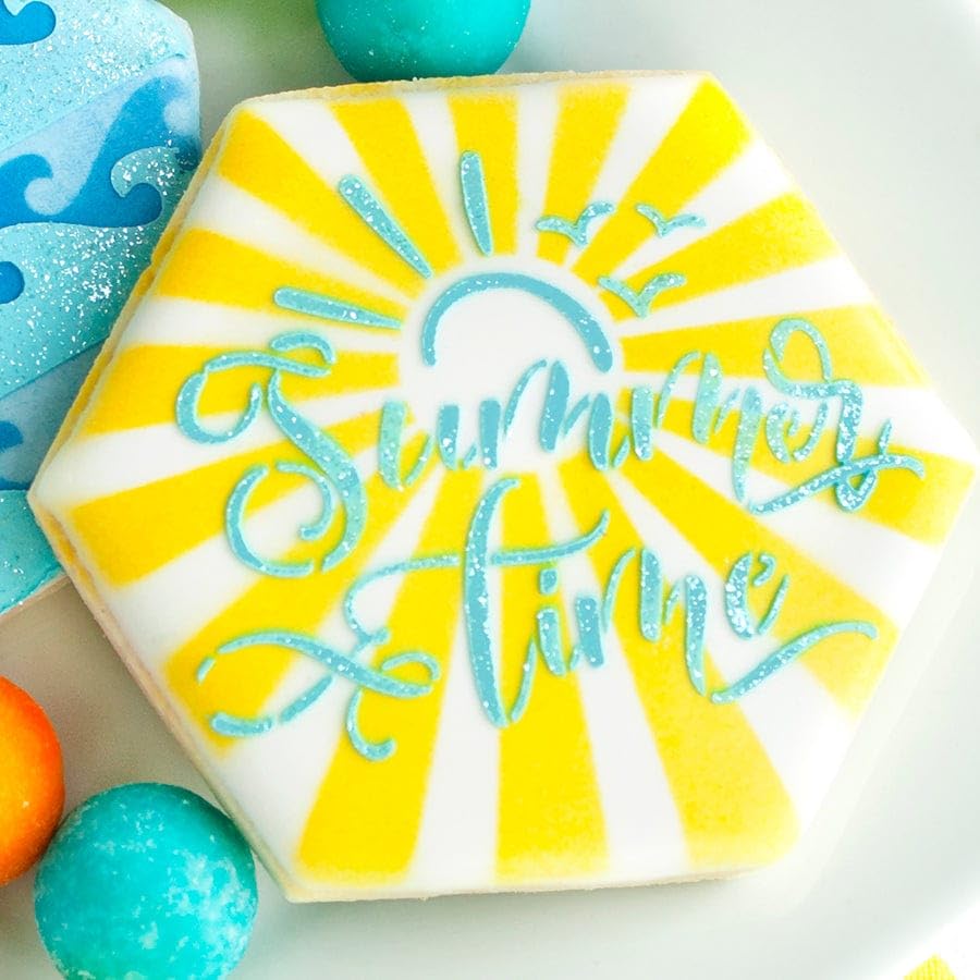 The Cookie Countess Sunburst Stencil