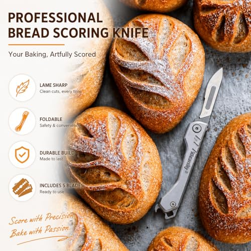 Foldable Bread lame, Stainless Steel Sourdough Scoring Tool